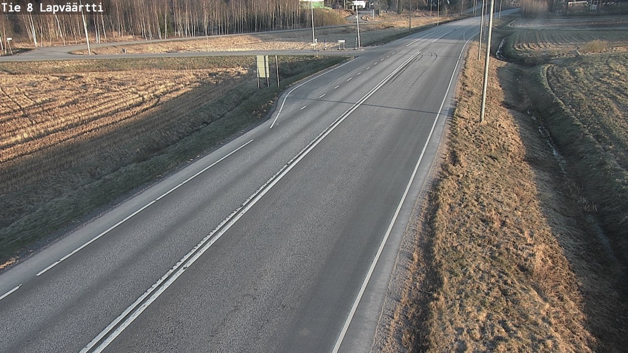 Weather Camera Image Road 8 Kristiinankaupunki, Lapväärtti, Kristiinankaupunki, Pohjanmaa