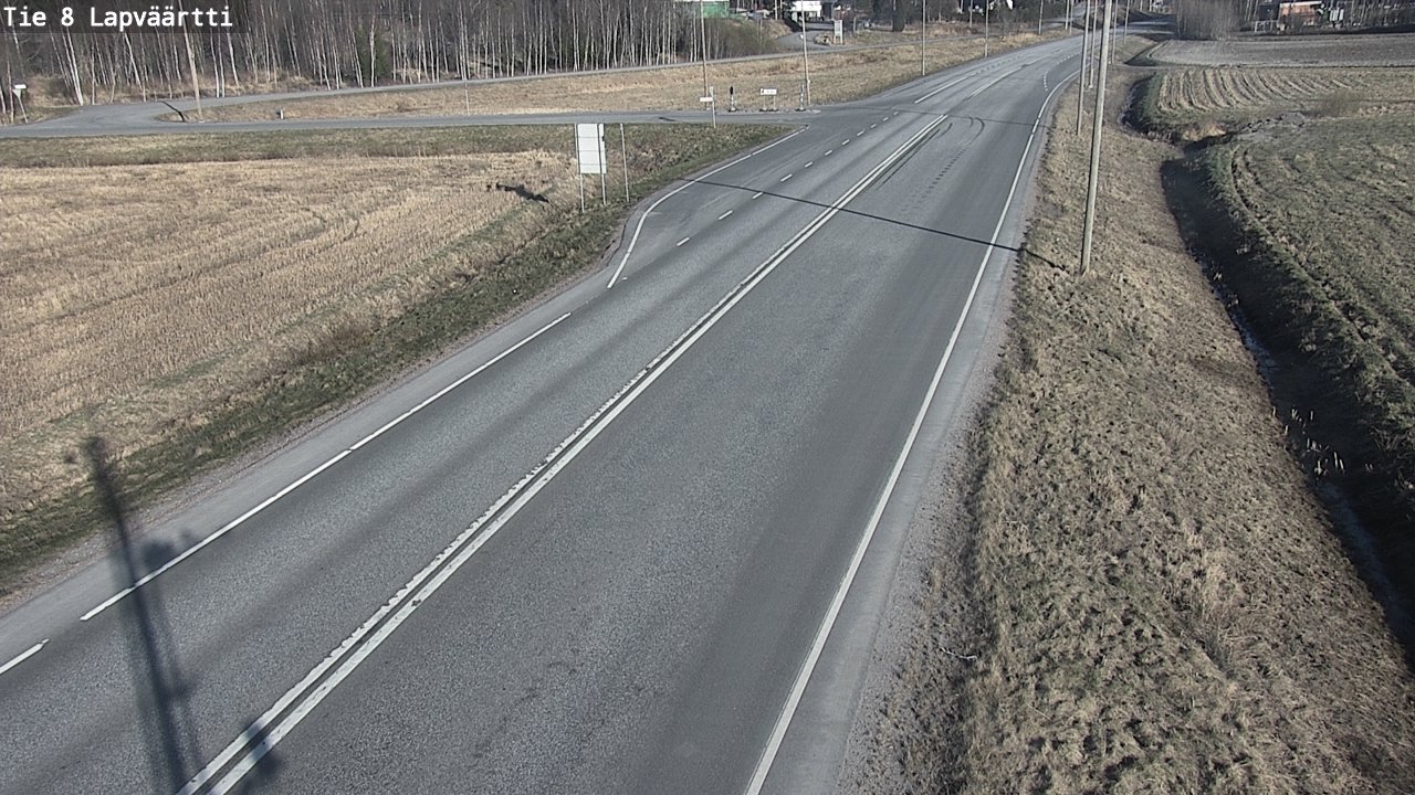 Weather Camera Image Väg 8 Kristinestad, Lappfjärd, Kristiinankaupunki, Pohjanmaa