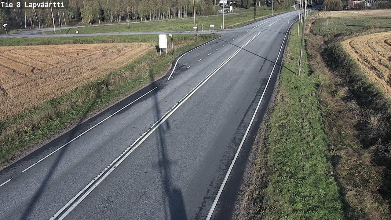 Weather Camera Image Road 8 Kristiinankaupunki, Lapväärtti, Kristiinankaupunki, Pohjanmaa