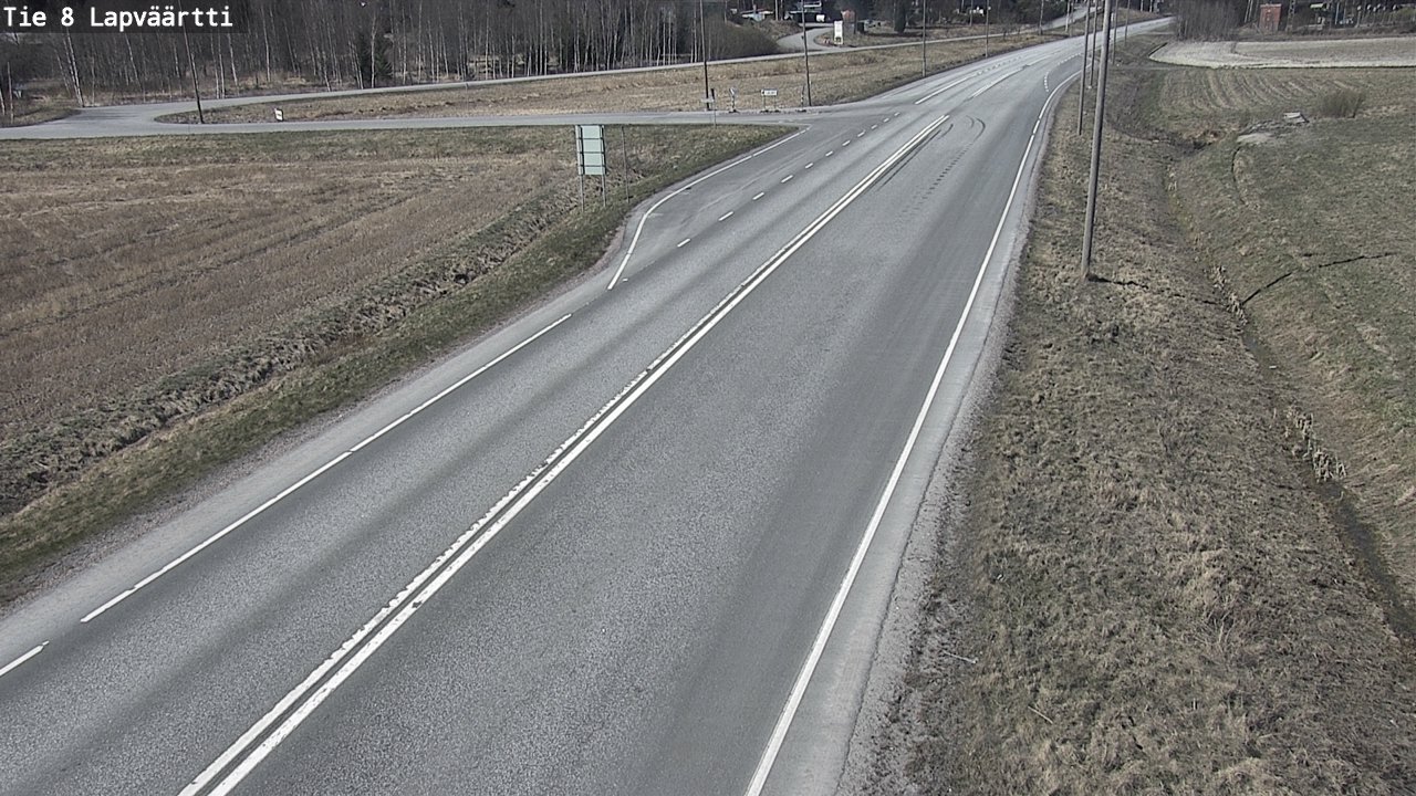 Weather Camera Image Väg 8 Kristinestad, Lappfjärd, Kristiinankaupunki, Pohjanmaa