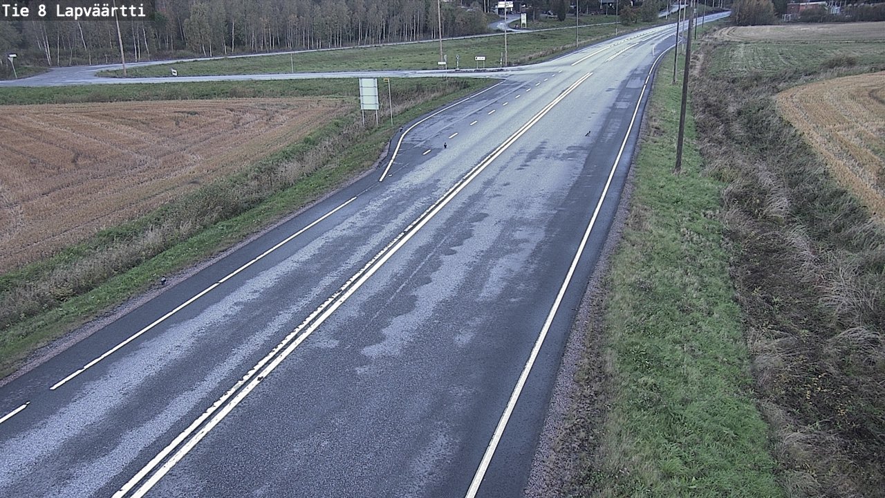 Weather Camera Image Road 8 Kristiinankaupunki, Lapväärtti, Kristiinankaupunki, Pohjanmaa