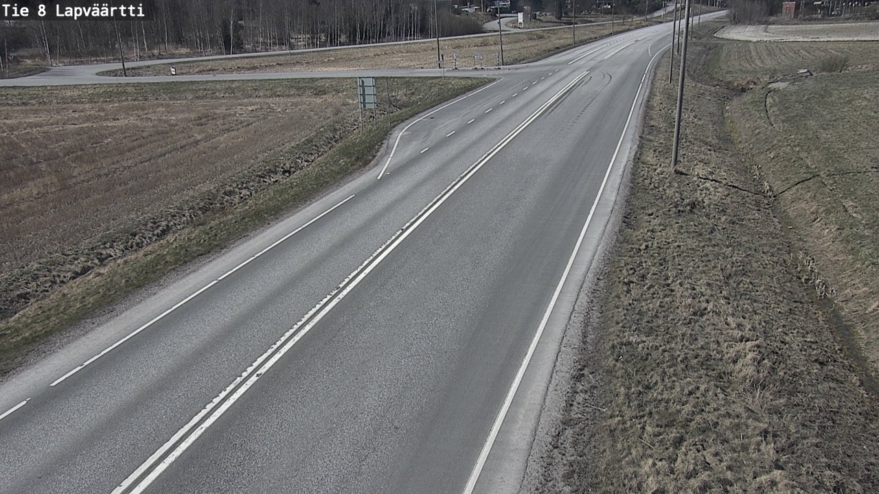 Weather Camera Image Väg 8 Kristinestad, Lappfjärd, Kristiinankaupunki, Pohjanmaa