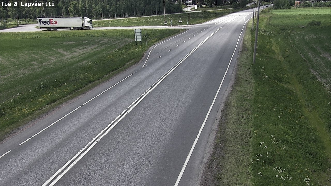Weather Camera Image Väg 8 Kristinestad, Lappfjärd, Kristiinankaupunki, Pohjanmaa