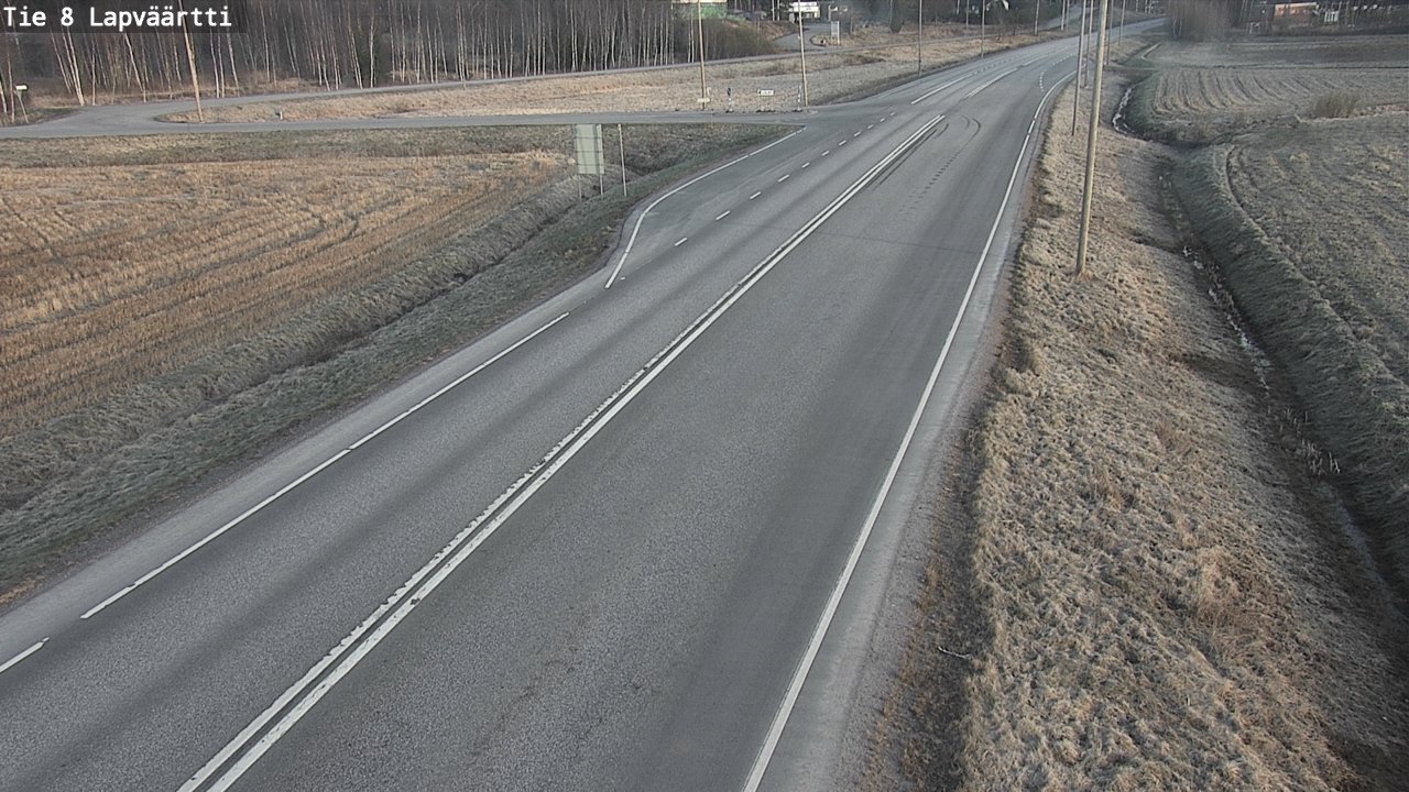 Weather Camera Image Väg 8 Kristinestad, Lappfjärd, Kristiinankaupunki, Pohjanmaa