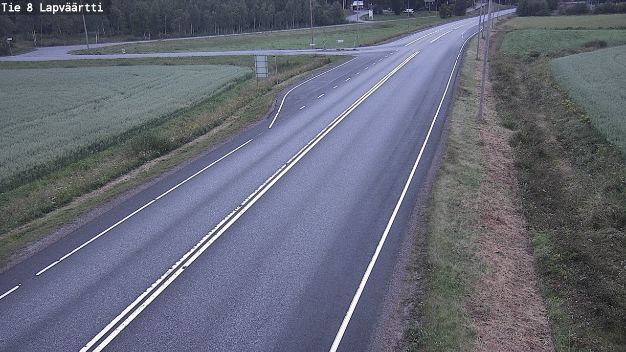 Weather Camera Image Väg 8 Kristinestad, Lappfjärd, Kristiinankaupunki, Pohjanmaa