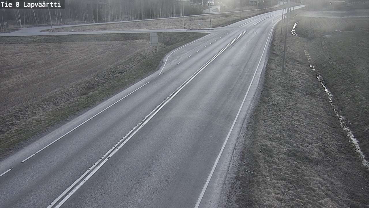 Weather Camera Image Väg 8 Kristinestad, Lappfjärd, Kristiinankaupunki, Pohjanmaa