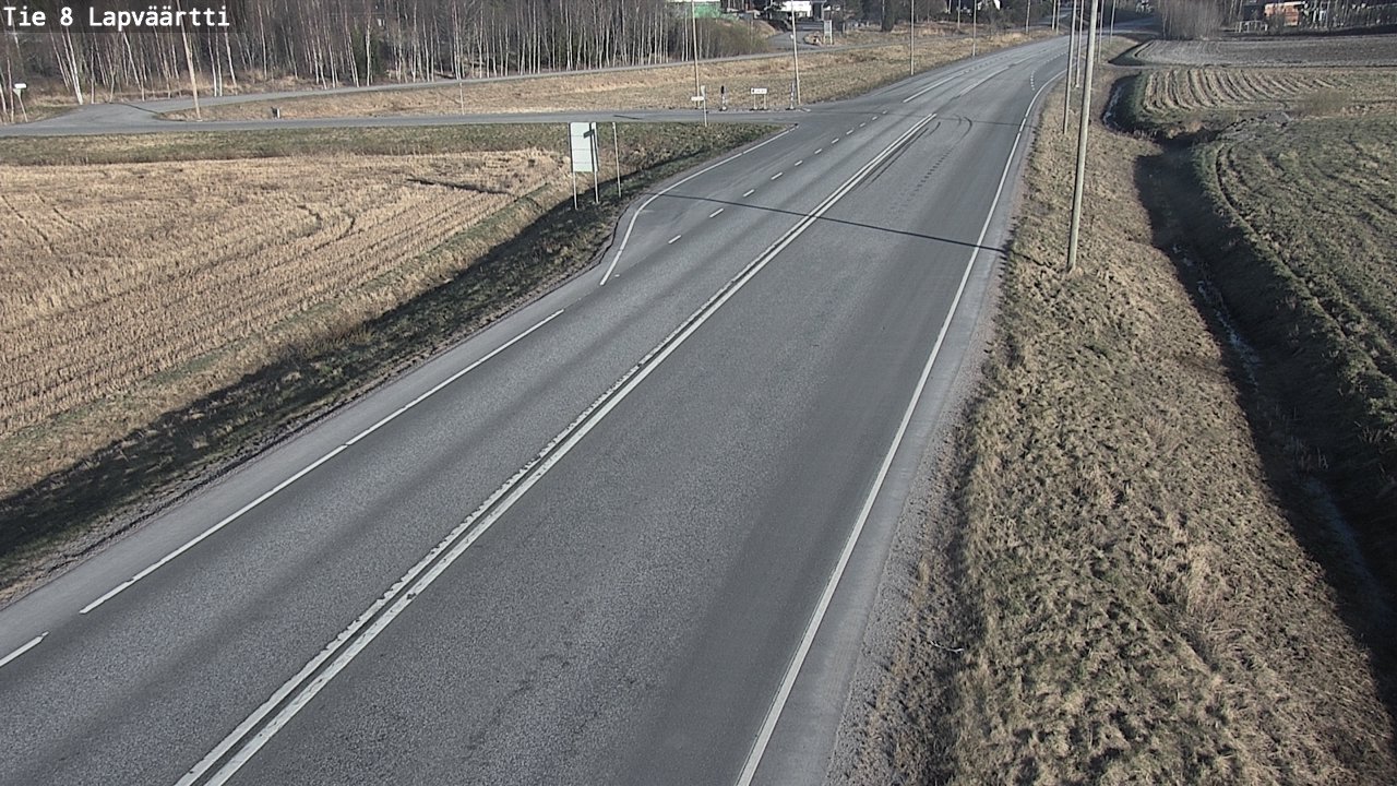 Weather Camera Image Road 8 Kristiinankaupunki, Lapväärtti, Kristiinankaupunki, Pohjanmaa