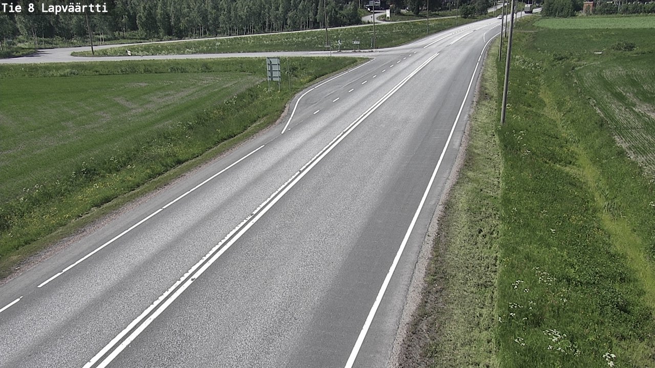 Weather Camera Image Väg 8 Kristinestad, Lappfjärd, Kristiinankaupunki, Pohjanmaa