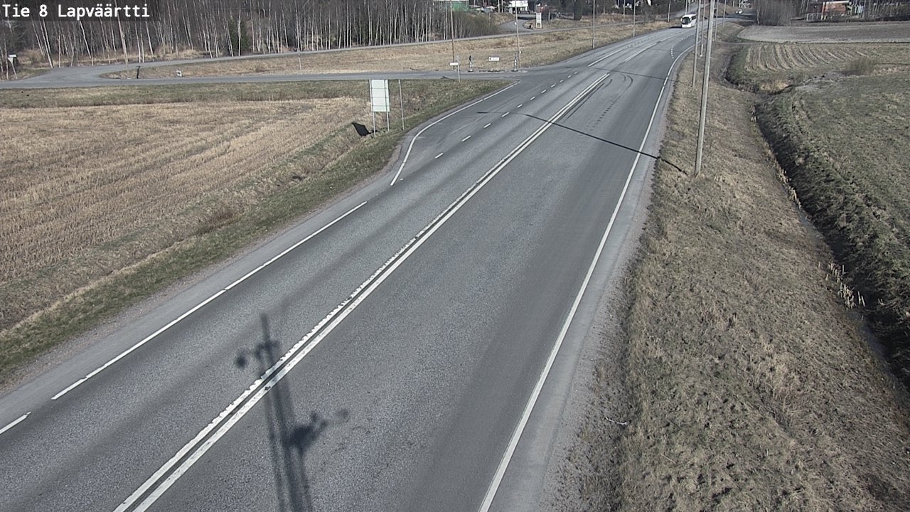 Weather Camera Image Väg 8 Kristinestad, Lappfjärd, Kristiinankaupunki, Pohjanmaa