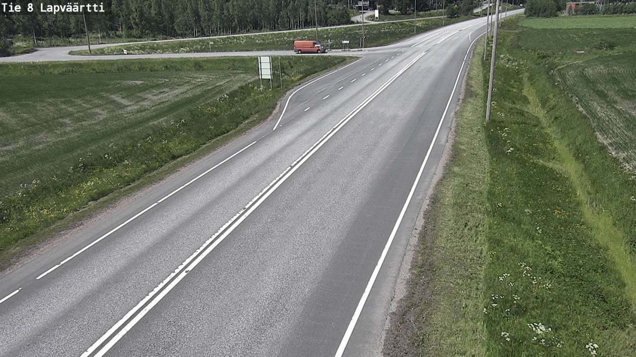 Weather Camera Image Väg 8 Kristinestad, Lappfjärd, Kristiinankaupunki, Pohjanmaa