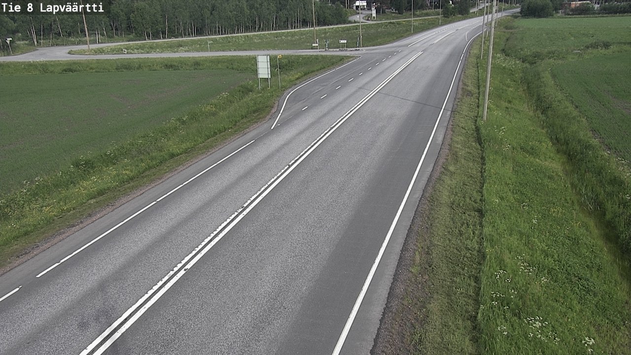 Weather Camera Image Road 8 Kristiinankaupunki, Lapväärtti, Kristiinankaupunki, Pohjanmaa