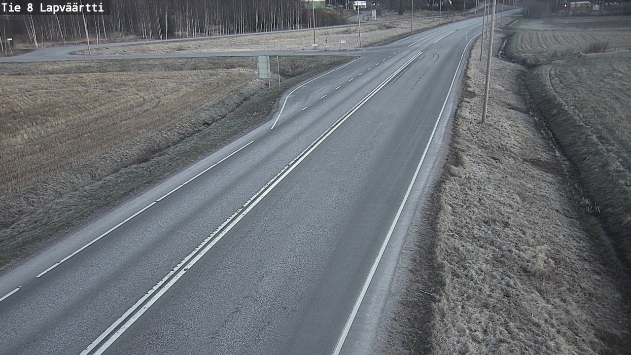 Weather Camera Image Väg 8 Kristinestad, Lappfjärd, Kristiinankaupunki, Pohjanmaa