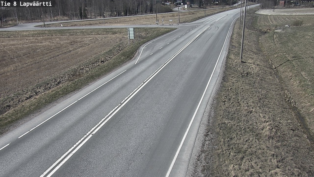 Weather Camera Image Väg 8 Kristinestad, Lappfjärd, Kristiinankaupunki, Pohjanmaa