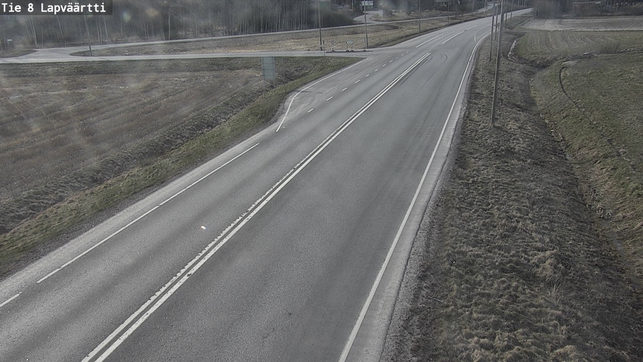 Weather Camera Image Väg 8 Kristinestad, Lappfjärd, Kristiinankaupunki, Pohjanmaa
