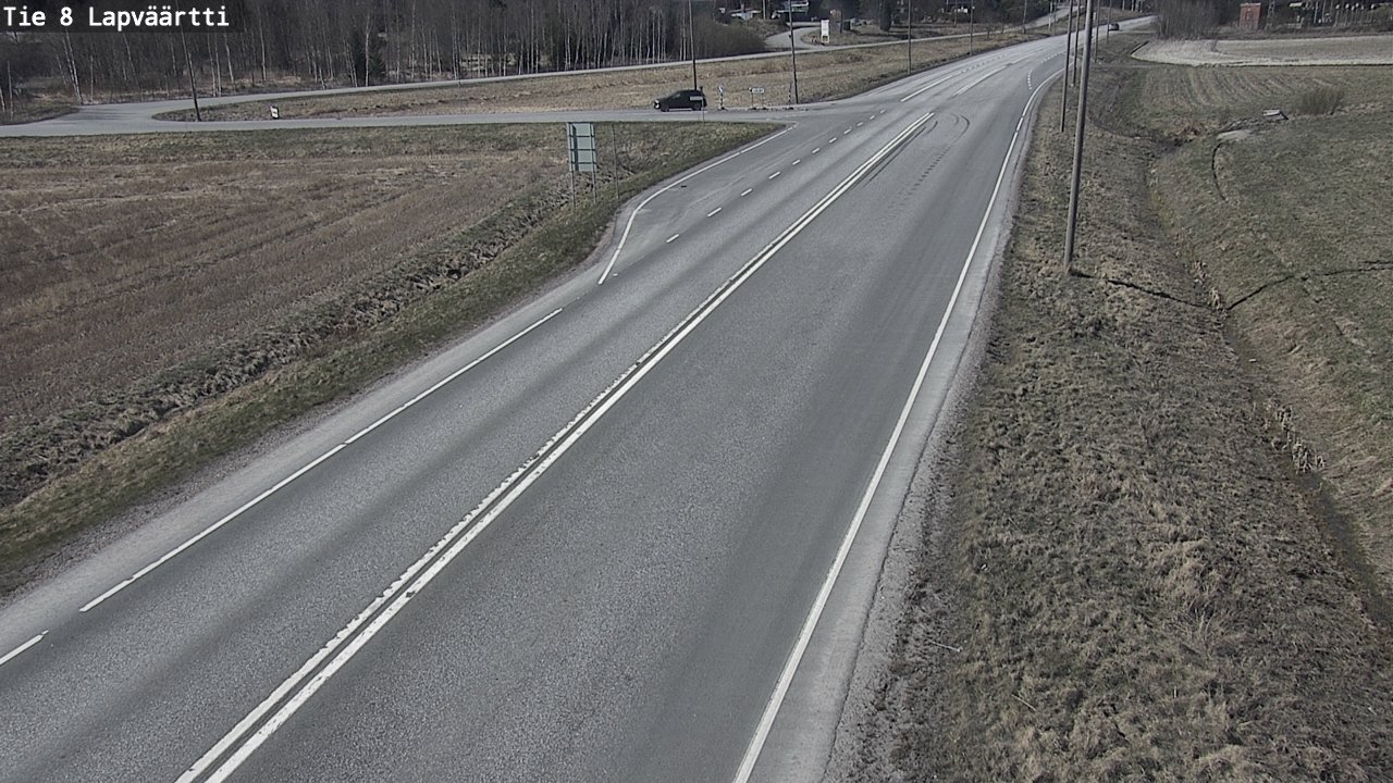 Weather Camera Image Väg 8 Kristinestad, Lappfjärd, Kristiinankaupunki, Pohjanmaa