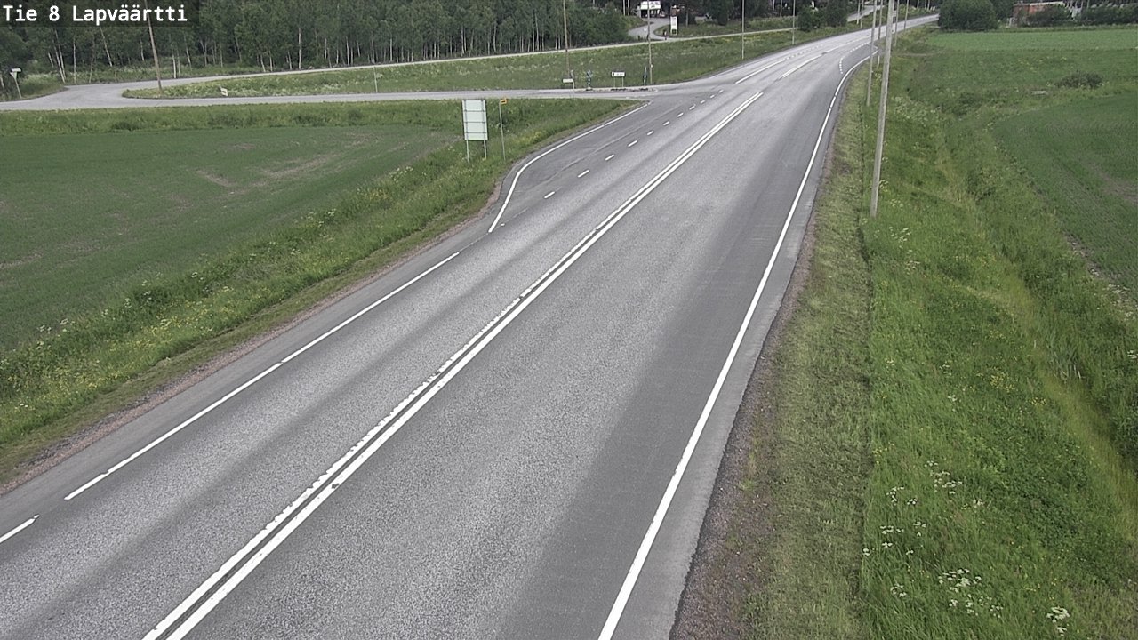 Weather Camera Image Väg 8 Kristinestad, Lappfjärd, Kristiinankaupunki, Pohjanmaa