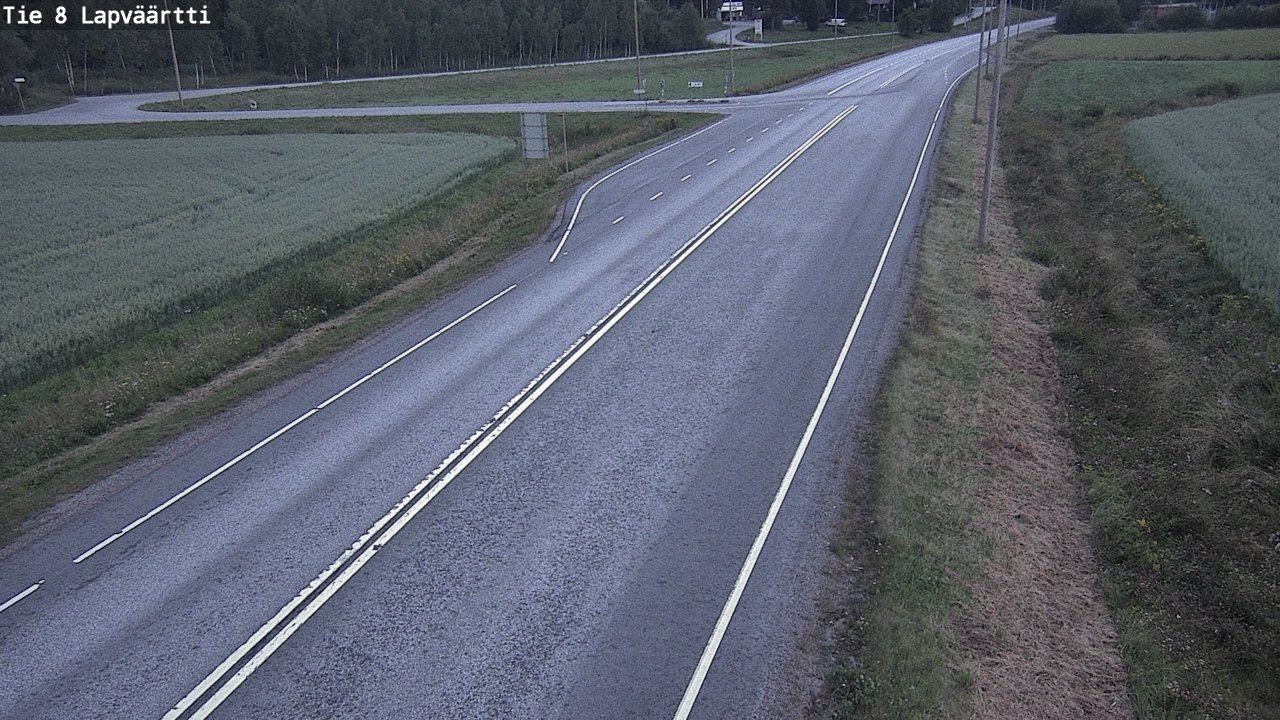 Weather Camera Image Road 8 Kristiinankaupunki, Lapväärtti, Kristiinankaupunki, Pohjanmaa