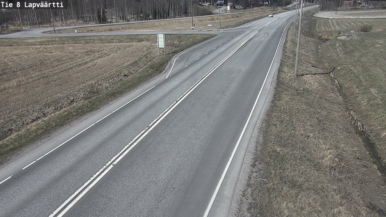 Weather Camera Image Väg 8 Kristinestad, Lappfjärd, Kristiinankaupunki, Pohjanmaa