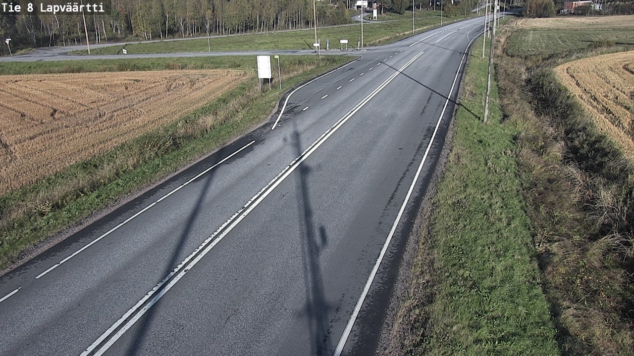 Weather Camera Image Road 8 Kristiinankaupunki, Lapväärtti, Kristiinankaupunki, Pohjanmaa