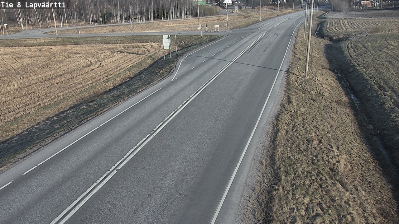 Weather Camera Image Väg 8 Kristinestad, Lappfjärd, Kristiinankaupunki, Pohjanmaa