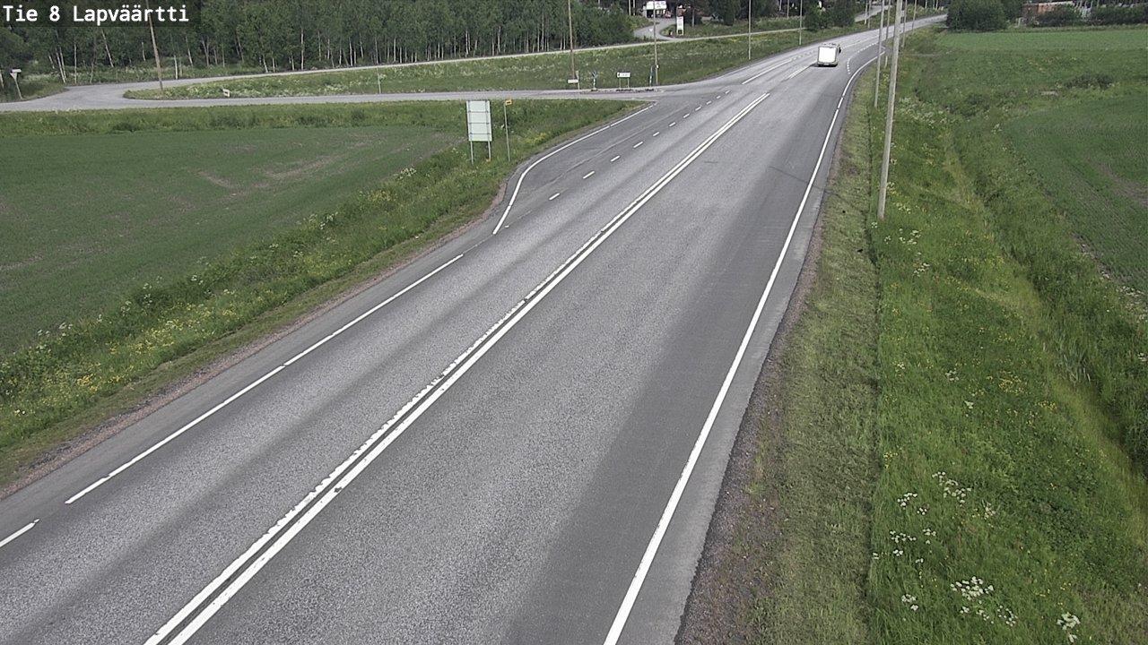 Weather Camera Image Väg 8 Kristinestad, Lappfjärd, Kristiinankaupunki, Pohjanmaa
