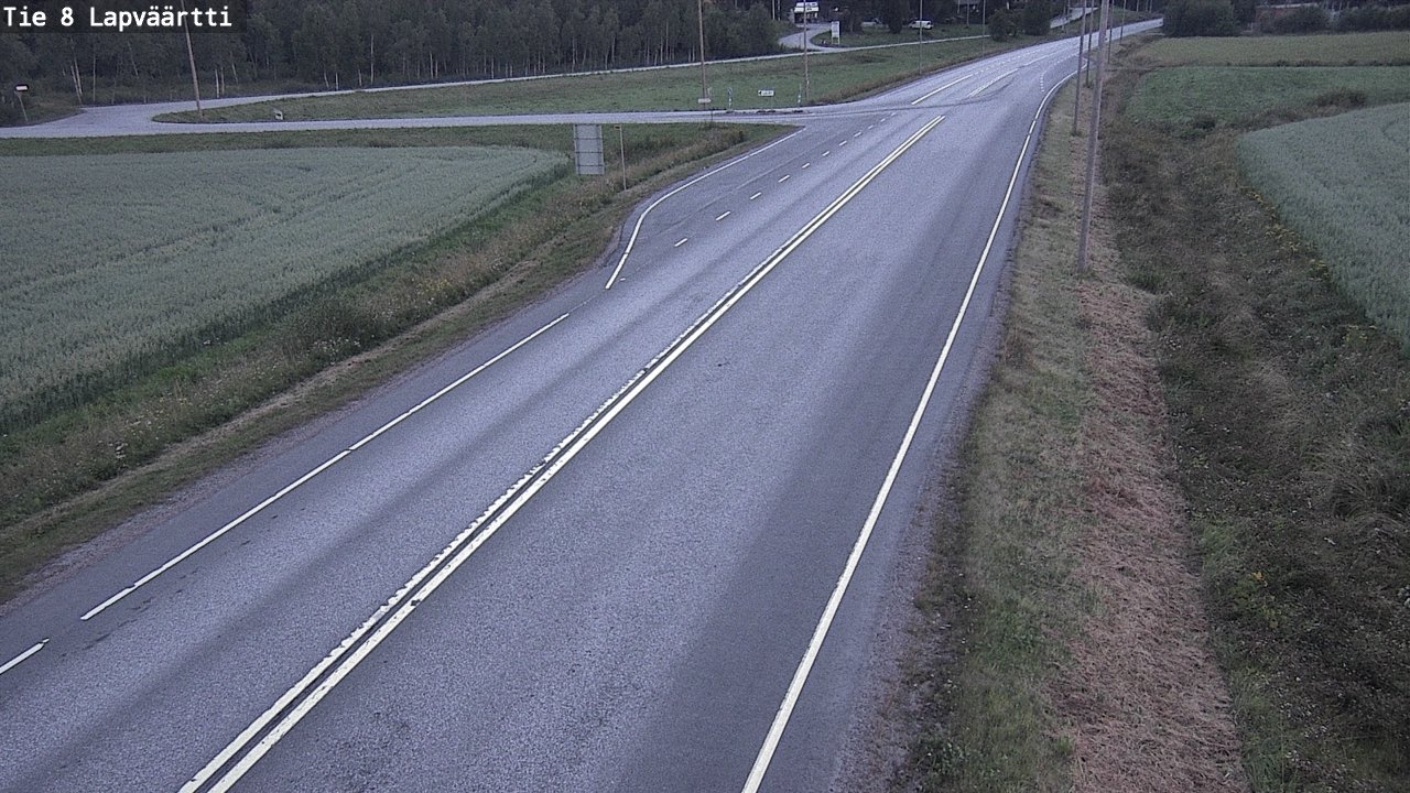 Weather Camera Image Road 8 Kristiinankaupunki, Lapväärtti, Kristiinankaupunki, Pohjanmaa