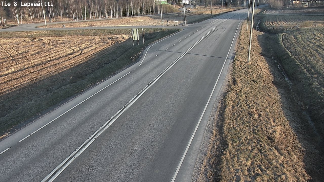Weather Camera Image Road 8 Kristiinankaupunki, Lapväärtti, Kristiinankaupunki, Pohjanmaa