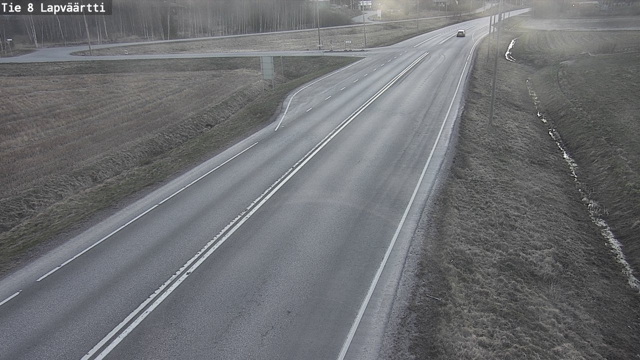 Weather Camera Image Väg 8 Kristinestad, Lappfjärd, Kristiinankaupunki, Pohjanmaa
