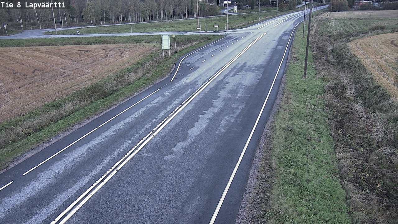 Weather Camera Image Road 8 Kristiinankaupunki, Lapväärtti, Kristiinankaupunki, Pohjanmaa
