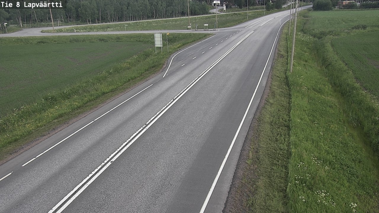 Weather Camera Image Road 8 Kristiinankaupunki, Lapväärtti, Kristiinankaupunki, Pohjanmaa