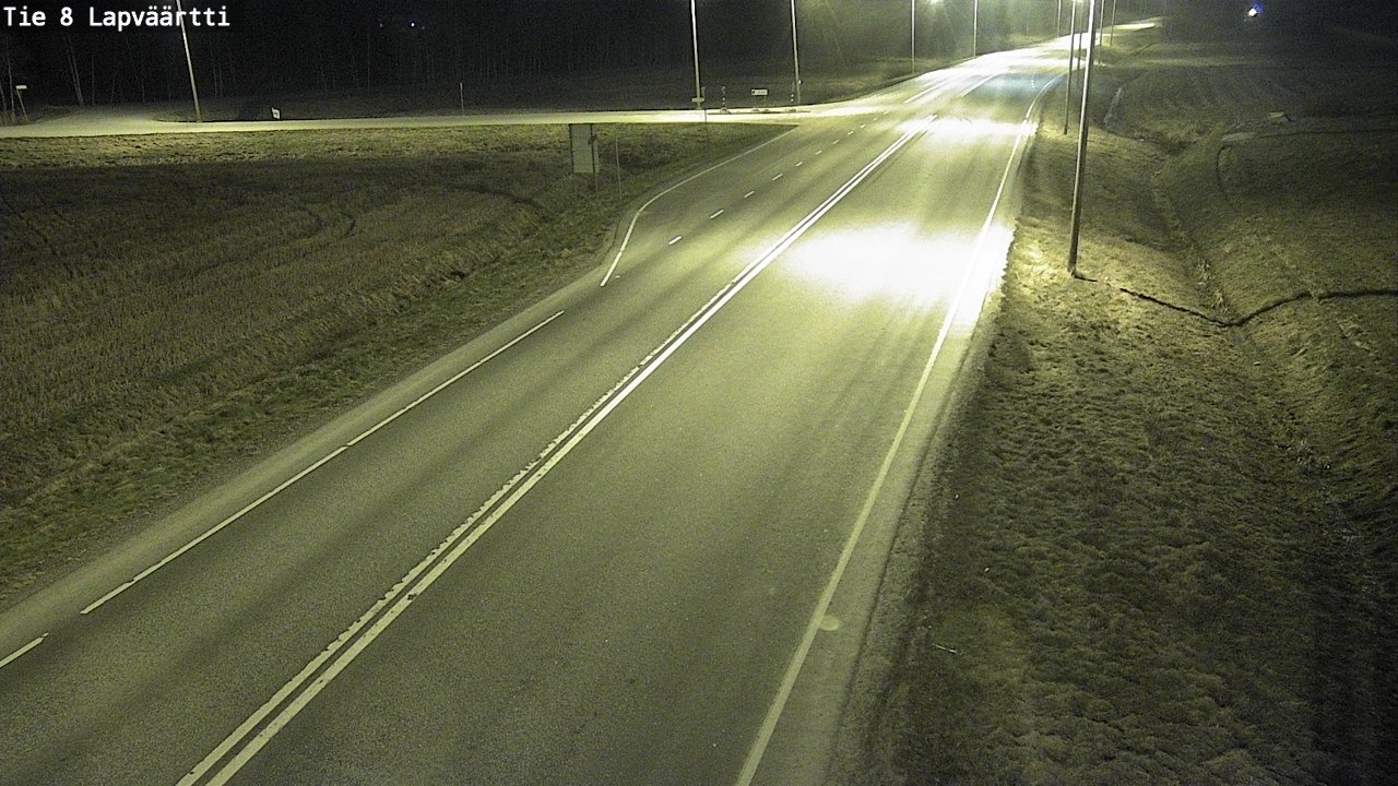 Weather Camera Image Väg 8 Kristinestad, Lappfjärd, Kristiinankaupunki, Pohjanmaa