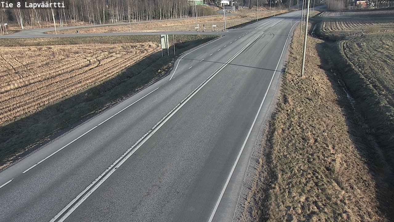 Weather Camera Image Road 8 Kristiinankaupunki, Lapväärtti, Kristiinankaupunki, Pohjanmaa