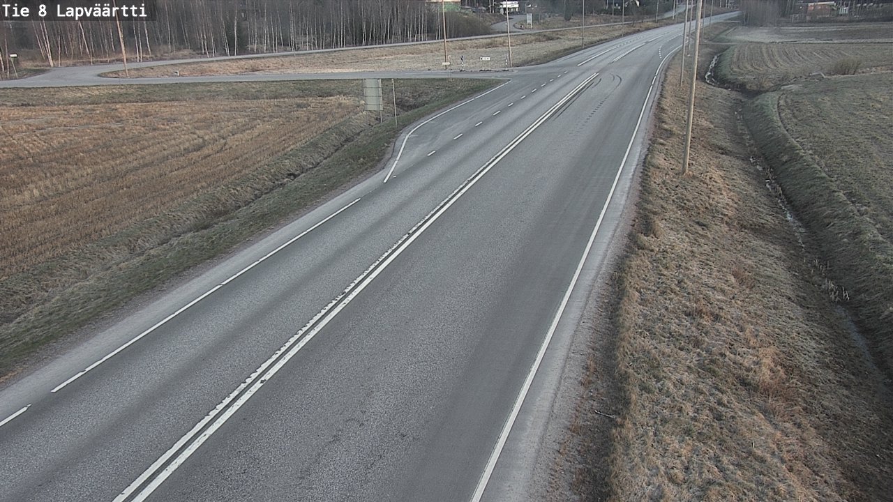 Weather Camera Image Road 8 Kristiinankaupunki, Lapväärtti, Kristiinankaupunki, Pohjanmaa