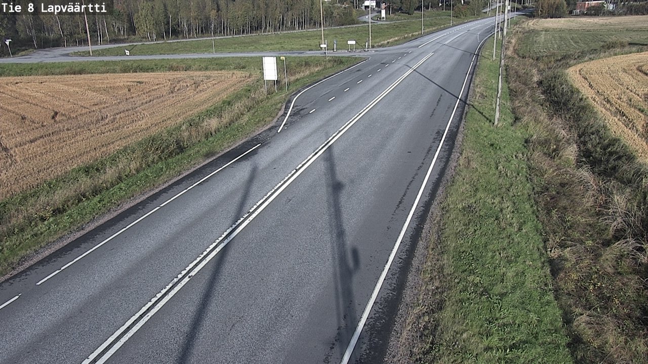 Weather Camera Image Road 8 Kristiinankaupunki, Lapväärtti, Kristiinankaupunki, Pohjanmaa