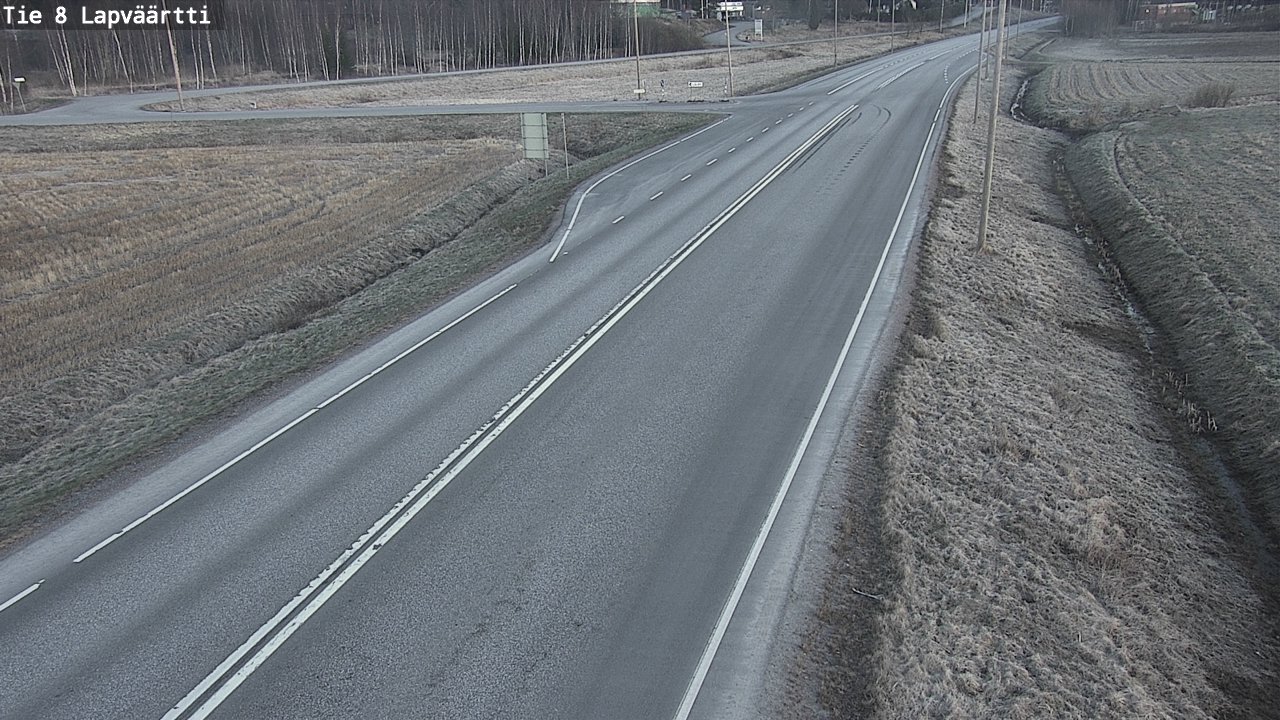 Weather Camera Image Väg 8 Kristinestad, Lappfjärd, Kristiinankaupunki, Pohjanmaa