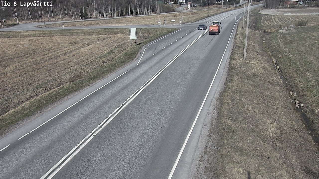 Weather Camera Image Väg 8 Kristinestad, Lappfjärd, Kristiinankaupunki, Pohjanmaa
