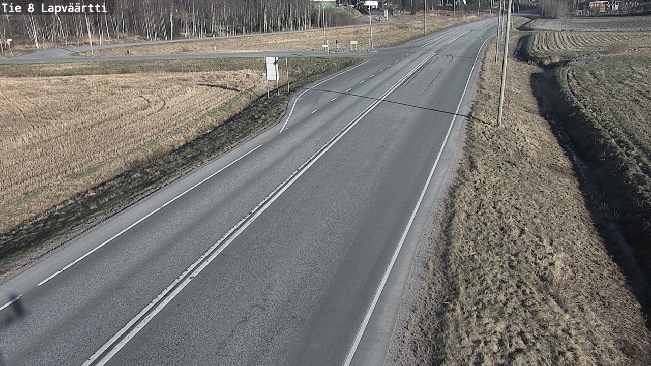 Weather Camera Image Road 8 Kristiinankaupunki, Lapväärtti, Kristiinankaupunki, Pohjanmaa