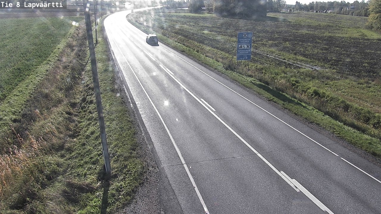 Weather Camera Image Road 8 Kristiinankaupunki, Lapväärtti, Kristiinankaupunki, Pohjanmaa