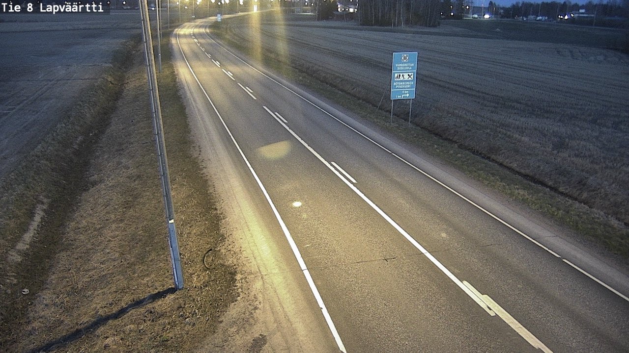 Weather Camera Image Väg 8 Kristinestad, Lappfjärd, Kristiinankaupunki, Pohjanmaa