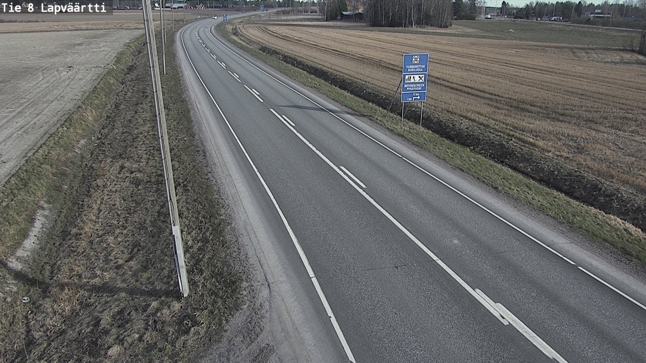Weather Camera Image Väg 8 Kristinestad, Lappfjärd, Kristiinankaupunki, Pohjanmaa