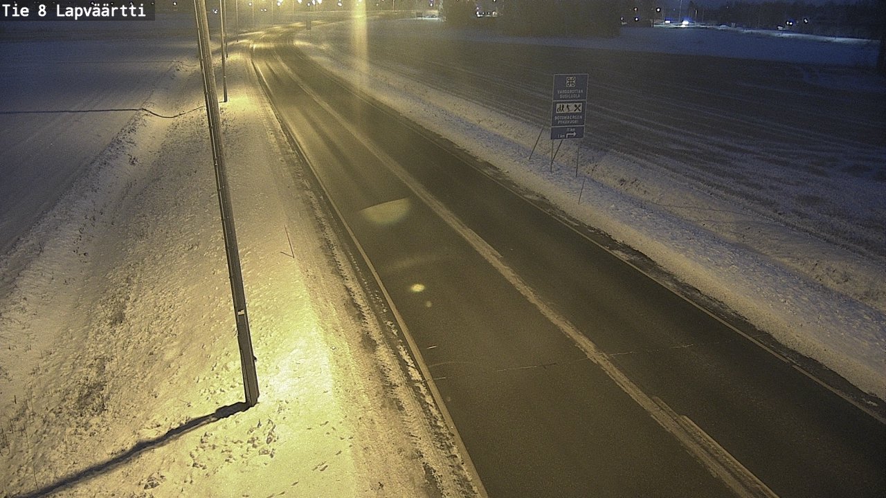 Weather Camera Image Road 8 Kristiinankaupunki, Lapväärtti, Kristiinankaupunki, Pohjanmaa