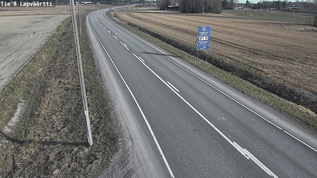 Weather Camera Image Väg 8 Kristinestad, Lappfjärd, Kristiinankaupunki, Pohjanmaa