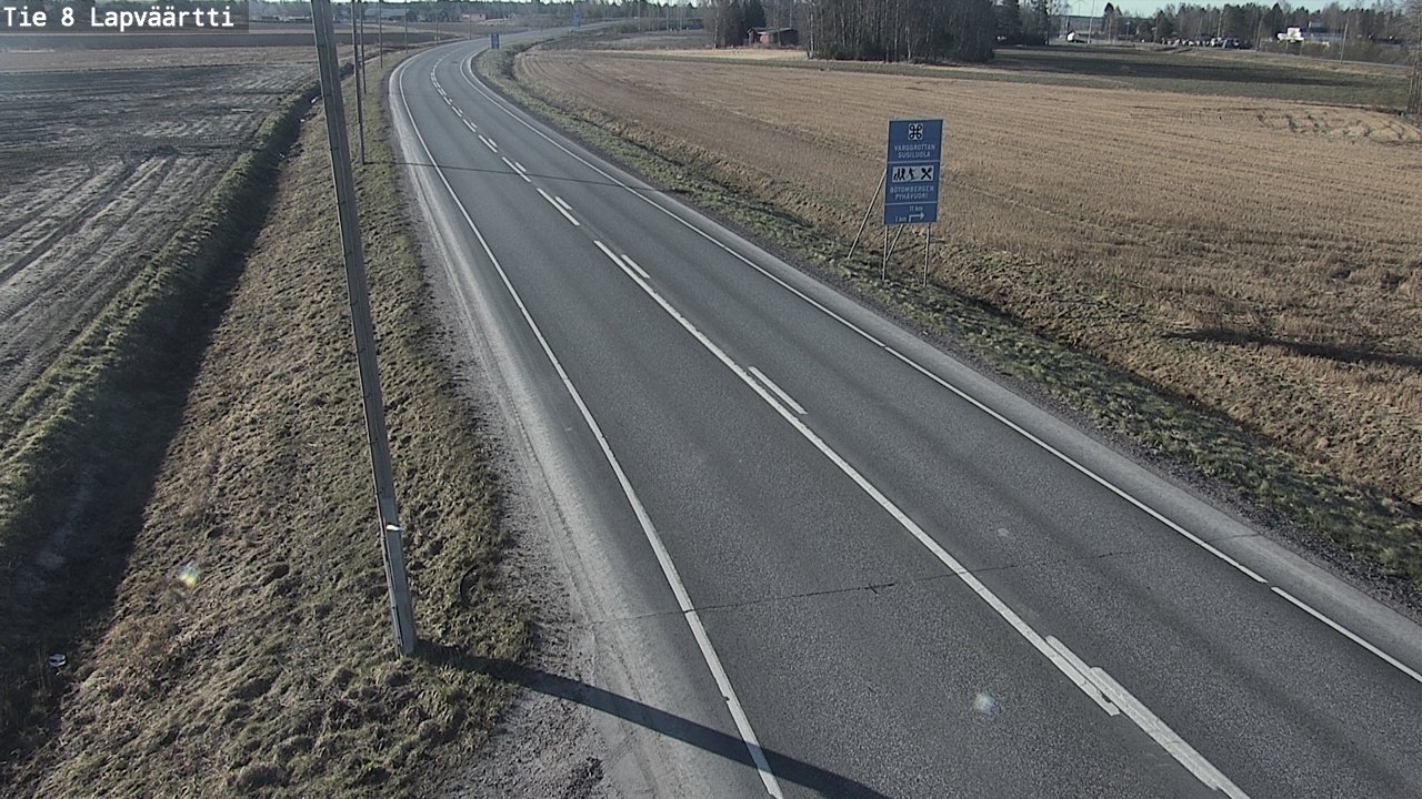 Weather Camera Image Väg 8 Kristinestad, Lappfjärd, Kristiinankaupunki, Pohjanmaa