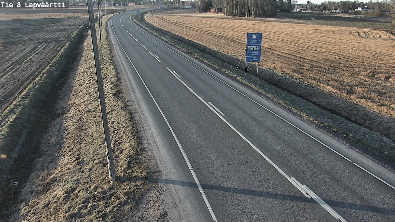 Weather Camera Image Väg 8 Kristinestad, Lappfjärd, Kristiinankaupunki, Pohjanmaa