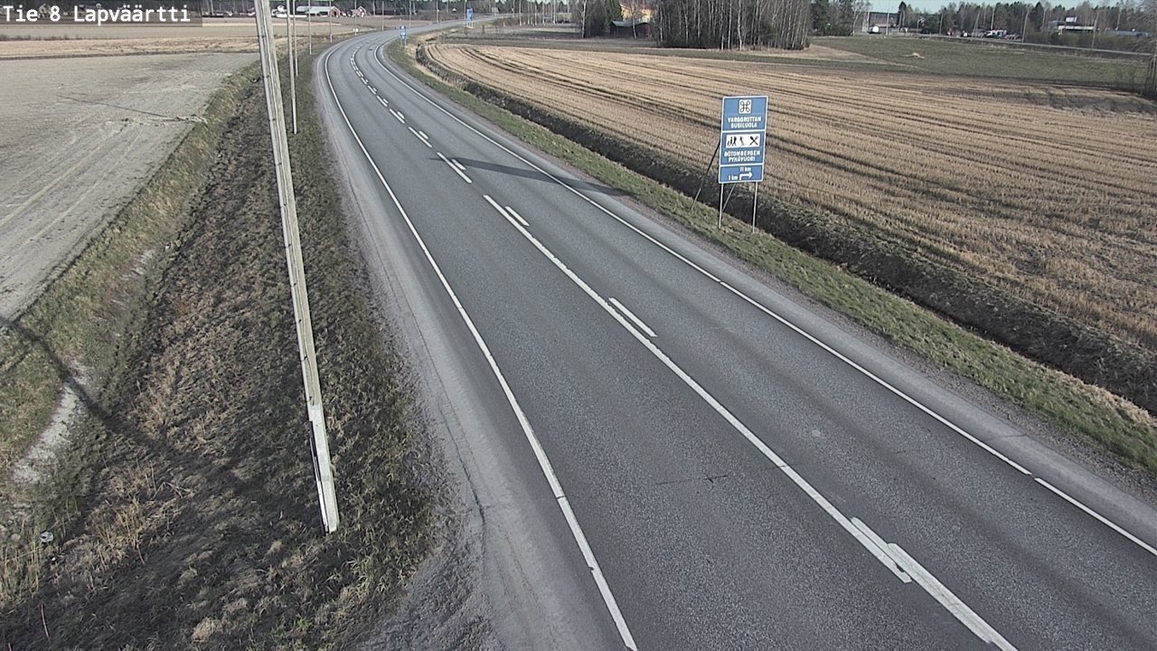 Weather Camera Image Väg 8 Kristinestad, Lappfjärd, Kristiinankaupunki, Pohjanmaa