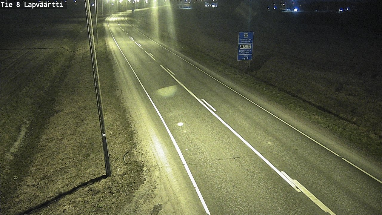 Weather Camera Image Väg 8 Kristinestad, Lappfjärd, Kristiinankaupunki, Pohjanmaa