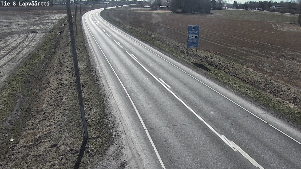 Weather Camera Image Väg 8 Kristinestad, Lappfjärd, Kristiinankaupunki, Pohjanmaa