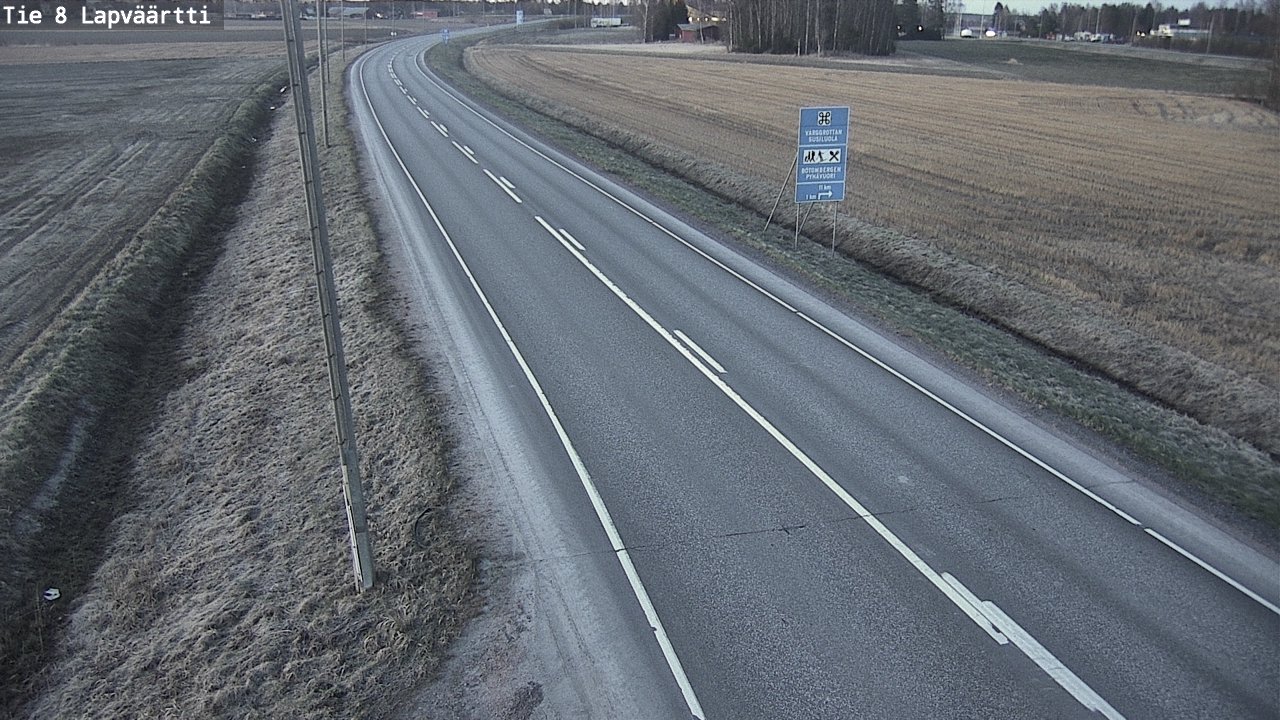 Weather Camera Image Väg 8 Kristinestad, Lappfjärd, Kristiinankaupunki, Pohjanmaa