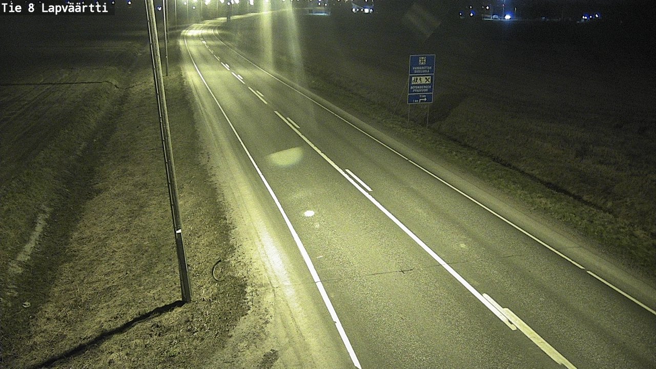 Weather Camera Image Road 8 Kristiinankaupunki, Lapväärtti, Kristiinankaupunki, Pohjanmaa