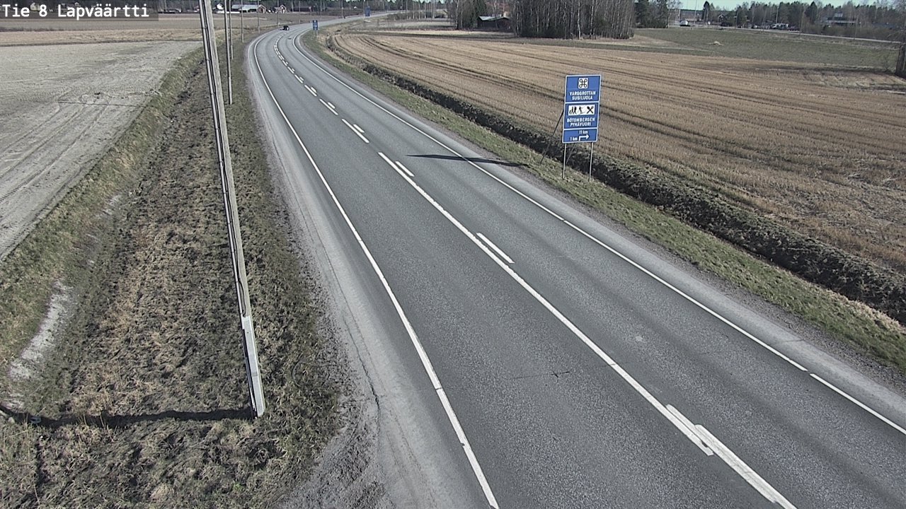 Weather Camera Image Väg 8 Kristinestad, Lappfjärd, Kristiinankaupunki, Pohjanmaa